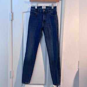 Sezane Paris Skinny Denim Dark Blue 27
